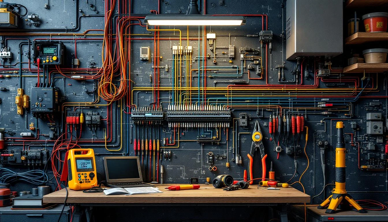 Schéma ajouter interrupteur va-et-vient circuit existant avec outils sécurité