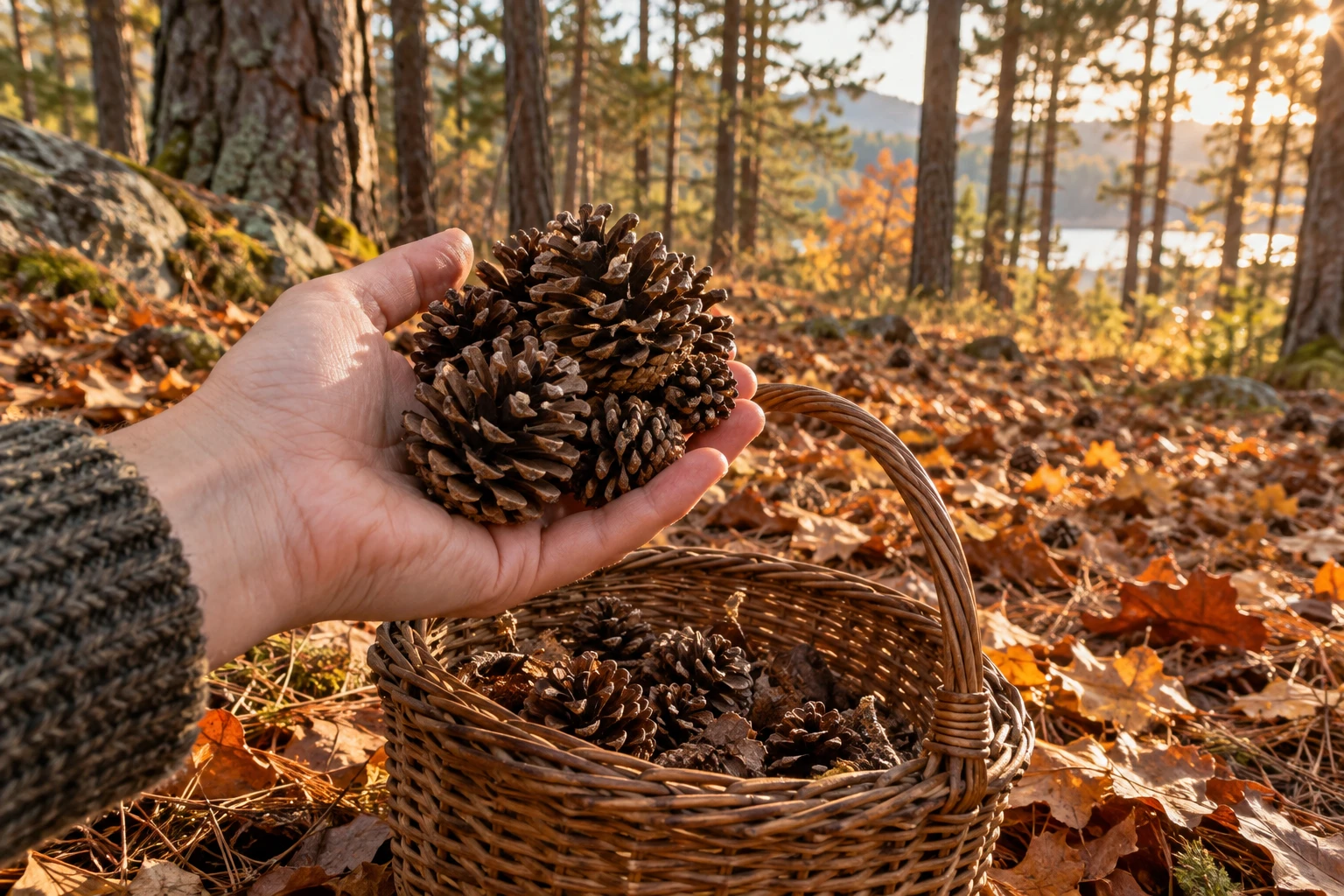 Saison pomme de pin : quand et comment bien la ramasser